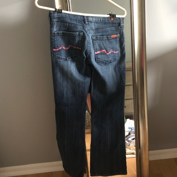 7 For All Mankind Pink Pocket Jeans - Picture 6 of 6